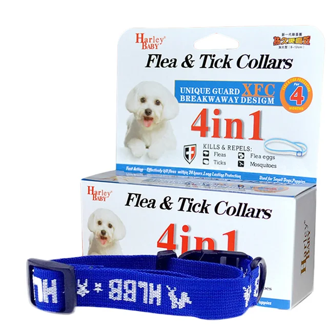 Safety Adjustable 4in1 Anti Flea Ticks Collar for Dogs Cats Outdoor