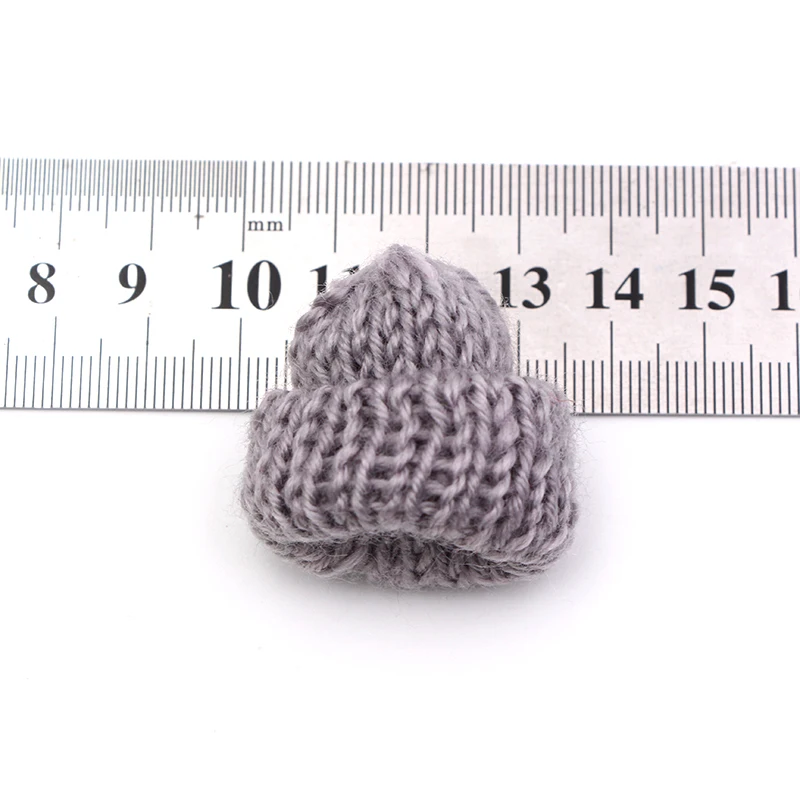 Mini Handmade Small Knitting Hat for DIY Dolls Phone case Decoration Headwear Garment Toy Child Hand Scrapbooking Arts 10Pcs knitting supplies knitting material knitting craft supplies