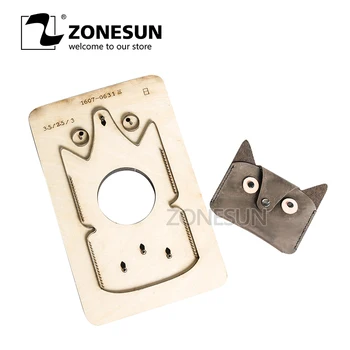 

ZONESUN Customized owl shape Leather Craft DIY Wooden Template Knife Punching tool laser Cutting die Mold animal Japanese steel