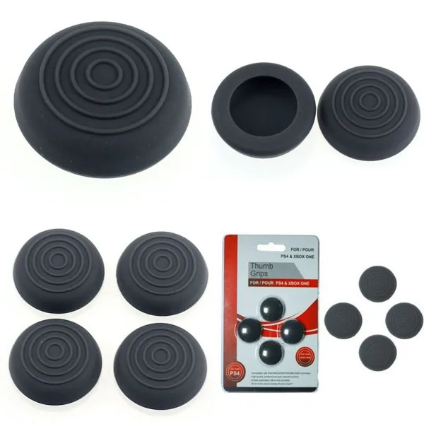 

2016 New 4Pcs Silicone Gel Thumb Stick Grip Cover Caps For PS4 PS3 360 Controller