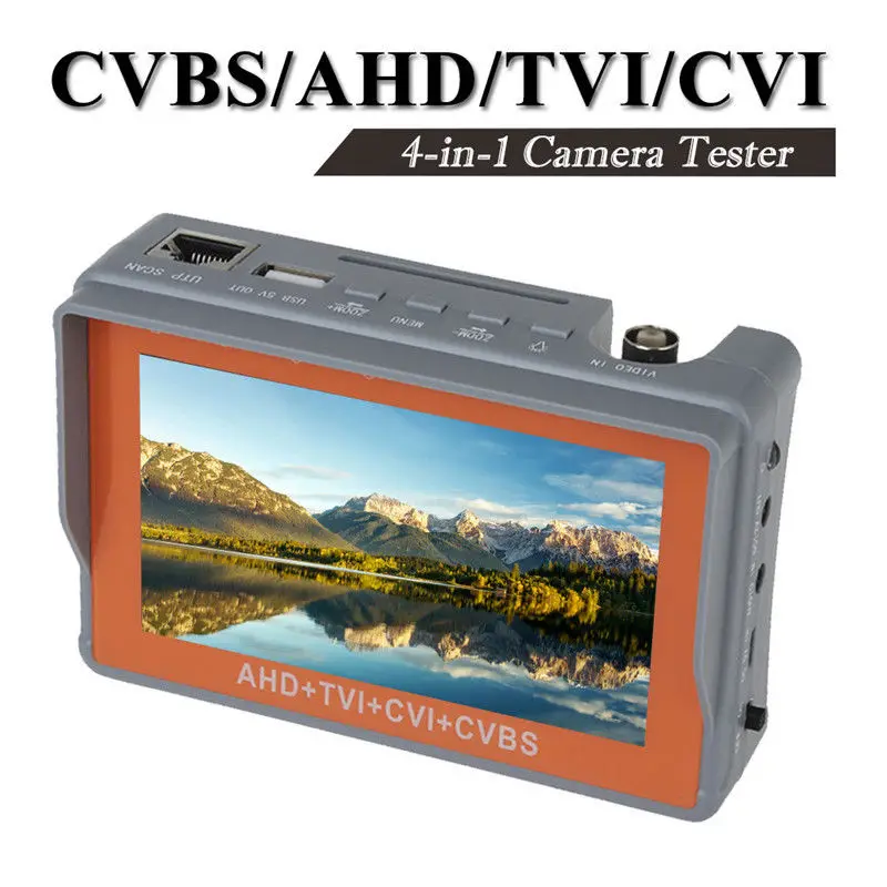 

SEESII 4 in 1 Wrist 4.3" CVBS AHD TVI CVI CCTV Camera Test Display Monitor Tester Audio