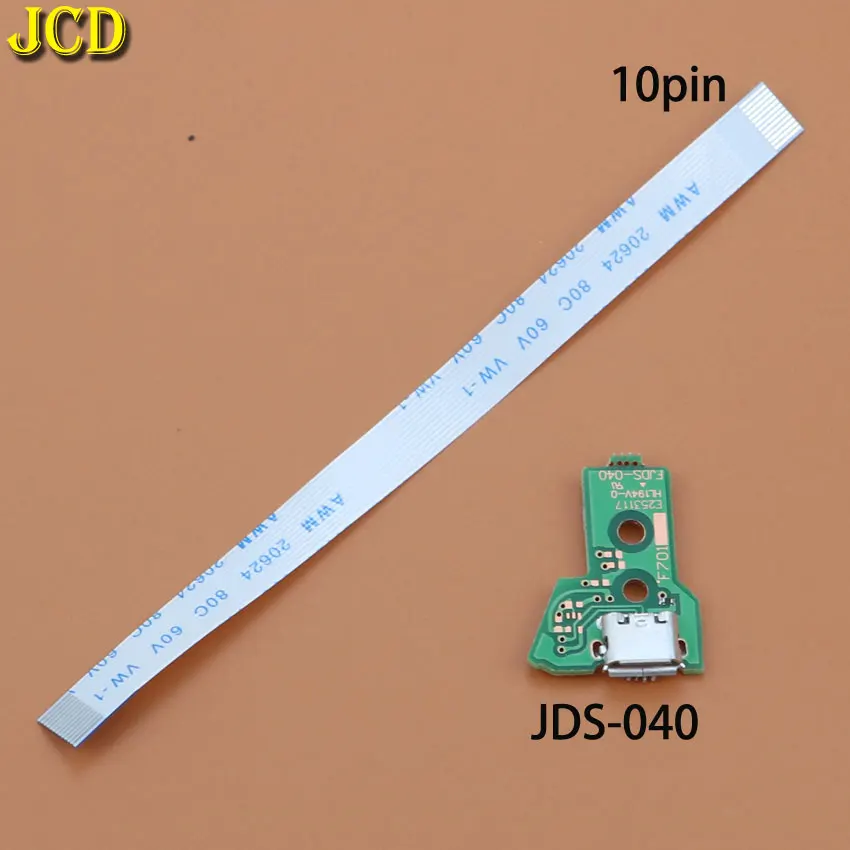 JCD для PS4 контроллер зарядка через usb Порты и разъёмы розетка Зарядное устройство доска с плоский гибкий кабель для JDS-001 JDS-011 JDS-030 JDS-040 JDS-055 - Цвет: JDS-040