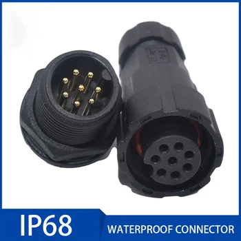 

M16 7.5mm Waterproof Connector IP68 Aviation Plug and Socket 2/3/4/5/6 PIn Male Female Docking Solid Needle Connectors