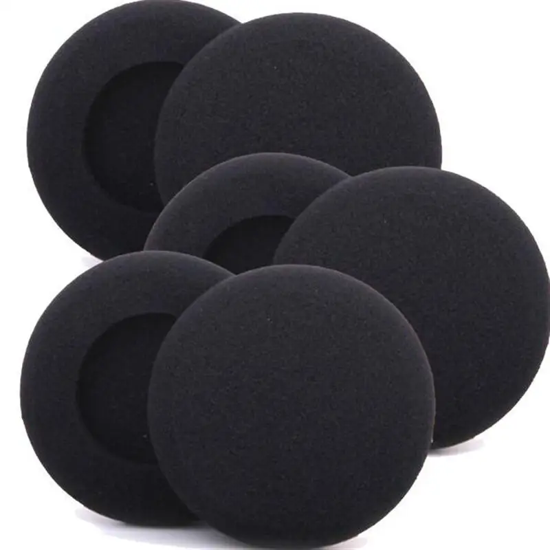 

100pcs 5cm Foam Pads Ear Pads Ear Cushions Headphone Sponge Earbud Earpads 50mm diameter