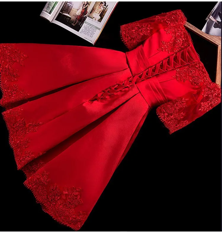 Xnxee, новинка размера плюс, винно-красные вечерние костюмы для выпускного вечера, платье с открытыми плечами, короткие платья,,, дешево