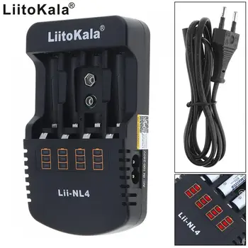 

New Liitokala Lii-NL4 Slots Charger with LED Indicator for 1.2V / AA / AAA / 9V / Ni-MH Battery