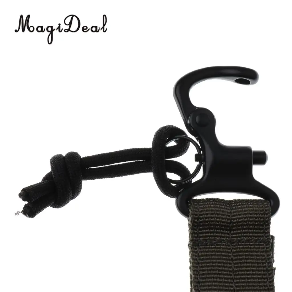 MagiDeal Waist Belt Buckle Safety Harness D Shape Ring Keychain Hook for Climbing Arborist Fall Protection