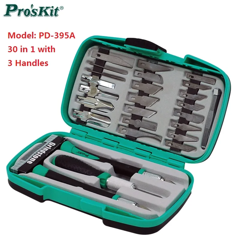 Набор ножей ProsKit Multifuction Deluxe Hobby Сменные Лезвия для прецизионный нож|hobby knife|precision