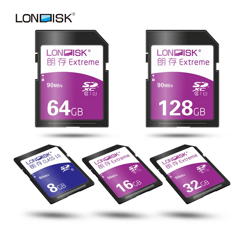 Londisk SD Card 32 ГБ реальный объем 8 16 64 128 класс 10 UHS 1 карта памяти высокоскоростная флеш