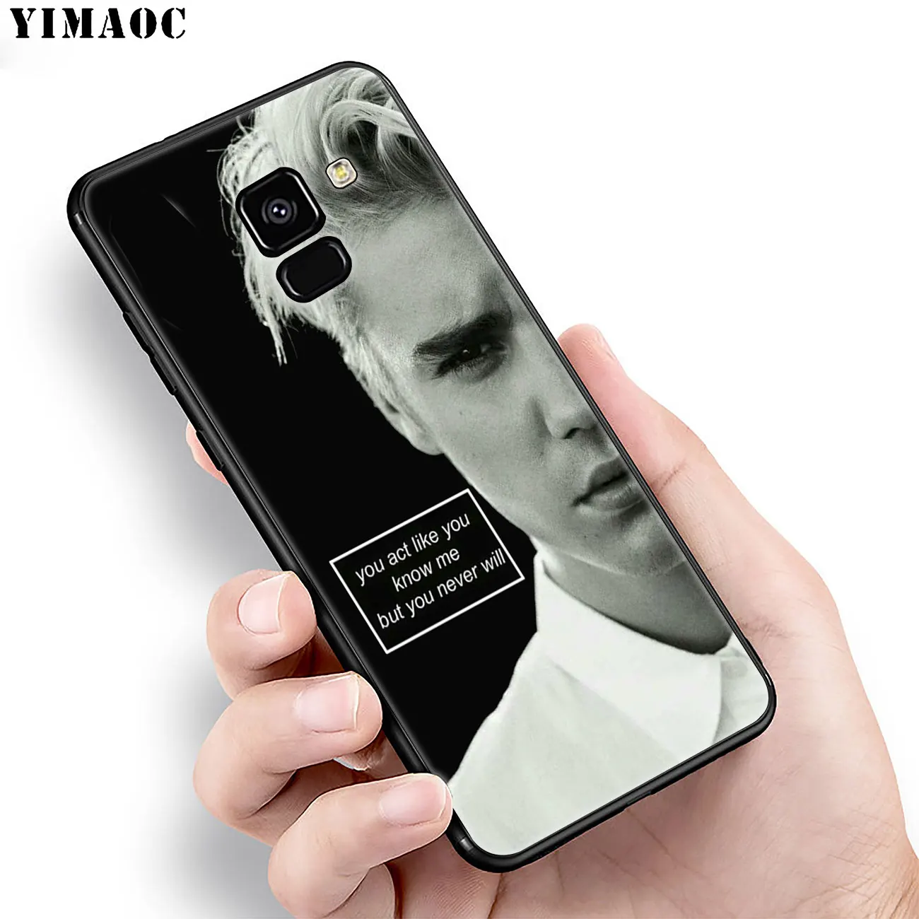 YIMAOC Justin Bieber Soft Silicone Phone Case for Samsung Galaxy A6 Plus A9 A8 A7 2018 A3 A5 2016 2017 Black Note 9 8 Cover