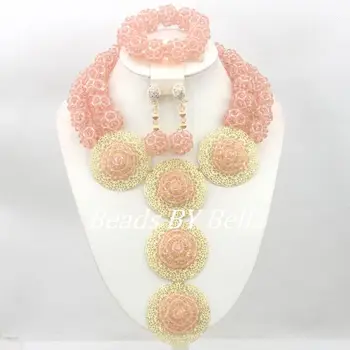 

Fashion Wedding Beads Jewelry Set Crystal Necklace 2017 New African Beads Jewelry Set Women Party Beads Free Shipping ABC1181