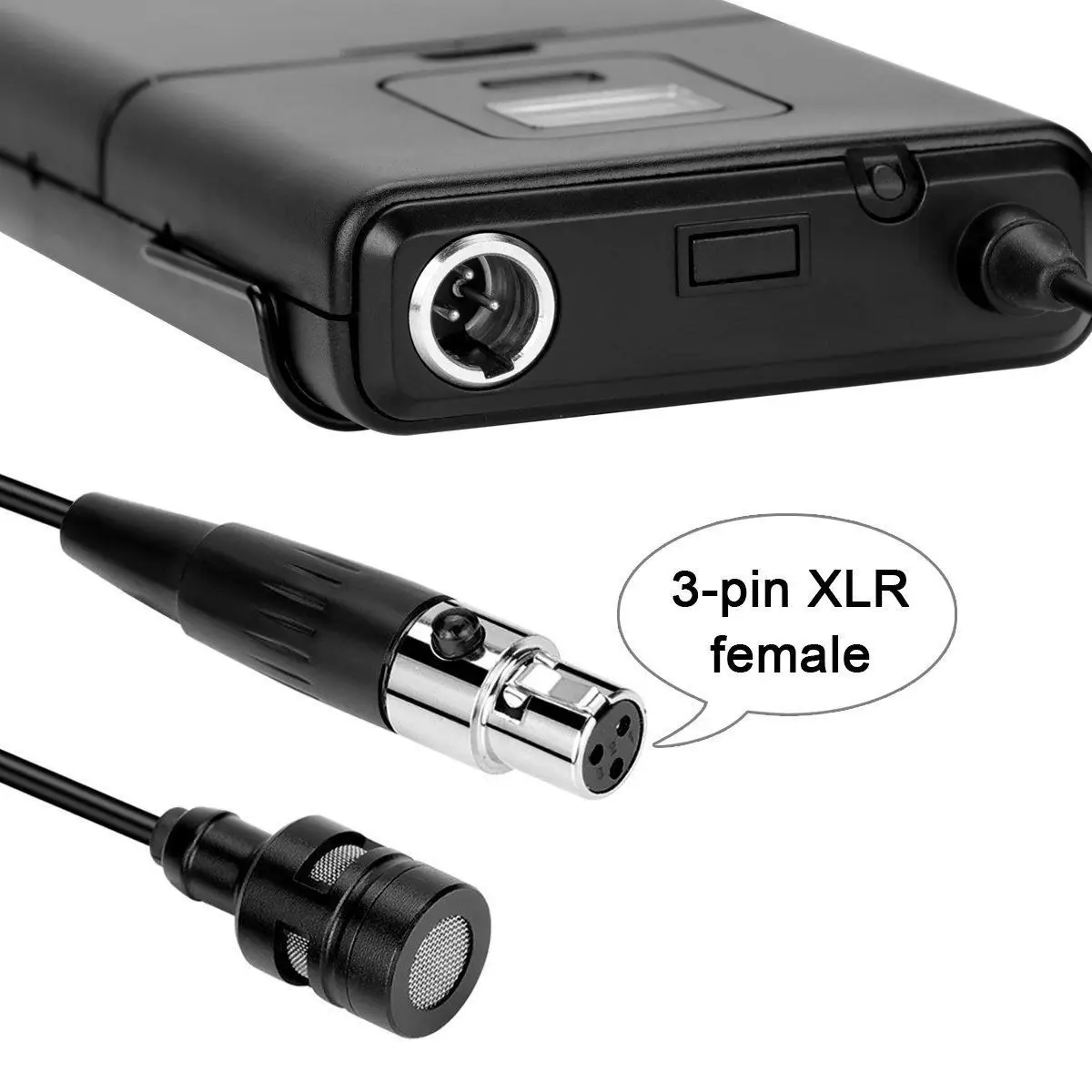 Оригинальный Fifine Mic 20 каналов УВЧ Беспроводной петличный нагрудные Клип микрофон