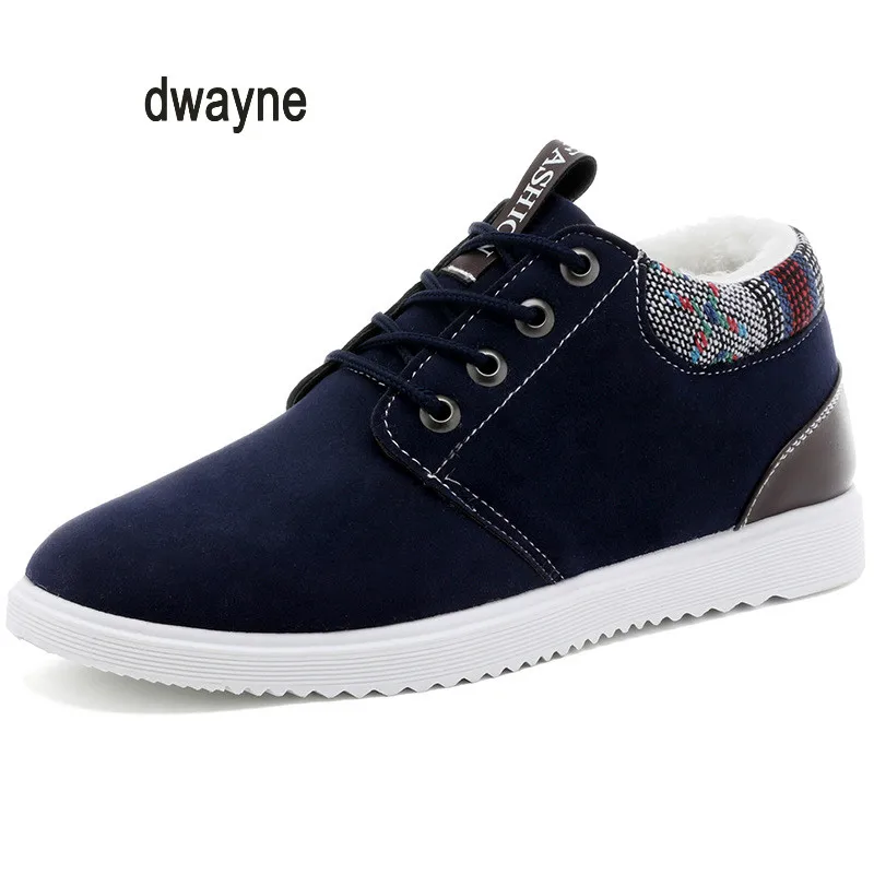 

Dwayne Winter boots men's warm shoes 2018 top fashion new casual short plush and snow boots with winter men's shoes39-44