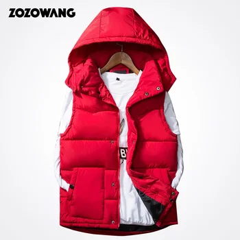 

ZOZOWANG 2020 Casual Spring Autumn Vest Men Winter Sleeveless Jackets Male New Couple Waistcoat Men Vests Warm Outwear 9 color