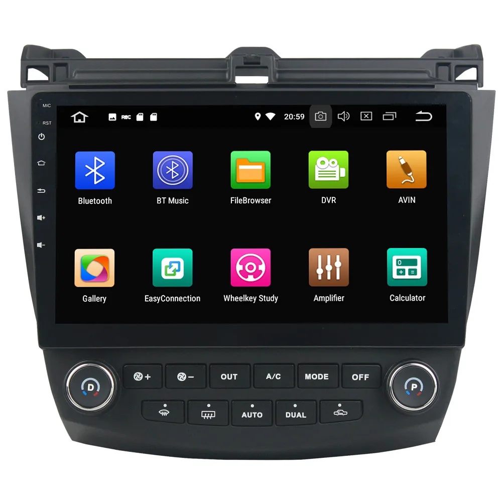 Excellent 10.1" IPS Octa Core 4G Android 8.1 4GB RAM 64GB ROM RDS BT Car DVD Multimedia Player Radio Stereo For Honda Accord 7th 2003-2007 1