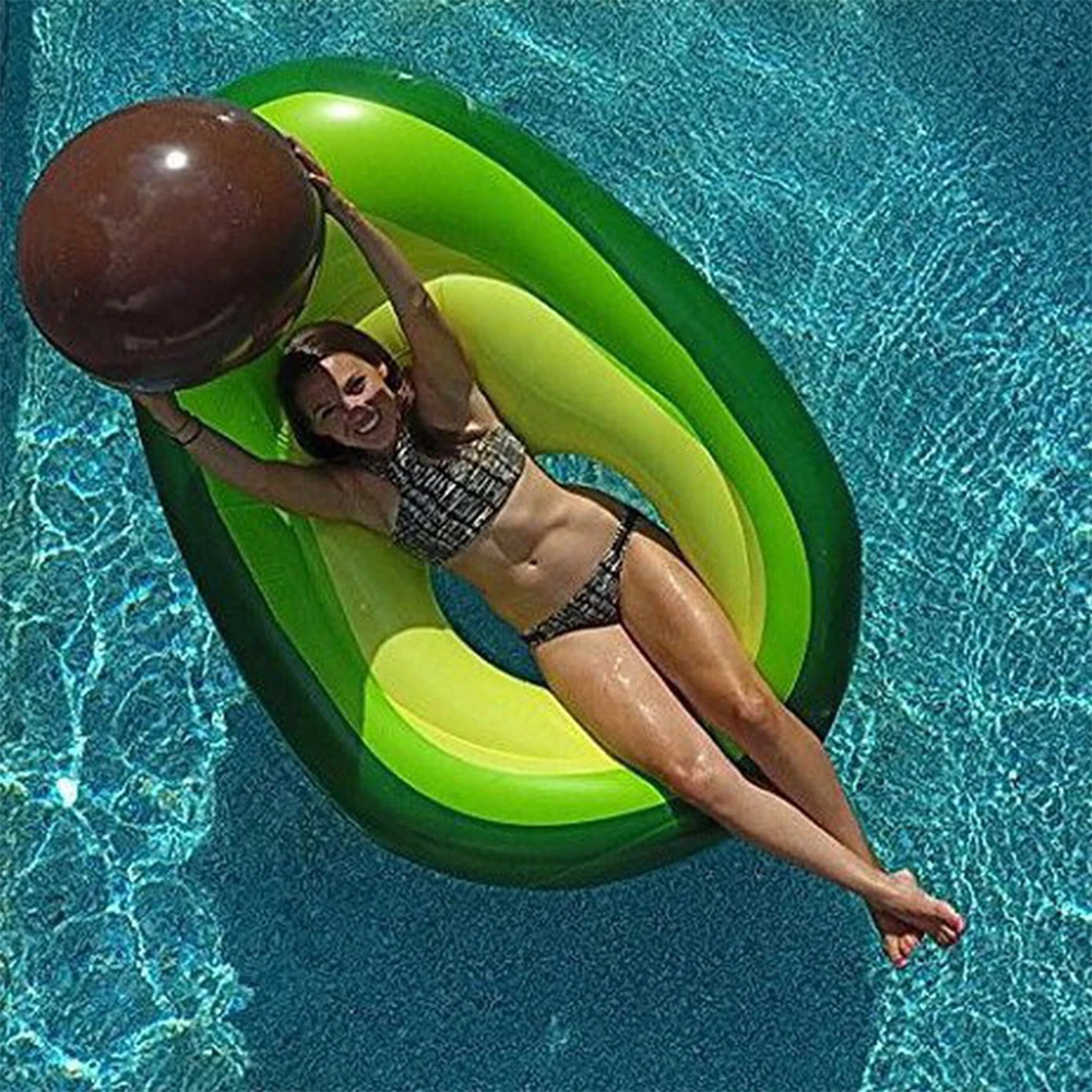 160x125cm гигантский авокадо надувной плавательный кольцо летняя вечеринка бассейн взрослых детей плавающий матрас