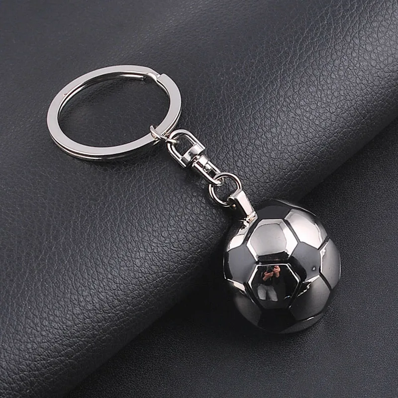 

Car Keychain Key Ring Gadget Metal Material Football Key Ring Pendant Semicircle Football Key Chain Accessories Men's Keychain