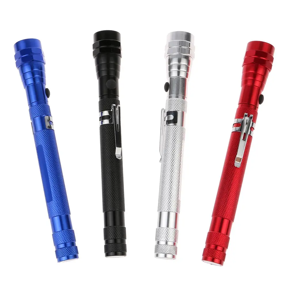Portable 3 LED Telescopic Flexible Pick Up Tool Torch Light