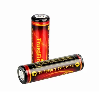 

TrustFire 18650 3000mAh 3.7V Li-ion Rechargeable Battery with Protection PCB Power Source for LED Flashlight (1 pair)