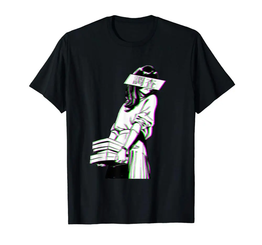 Anime Manga Glitch Vaporwave Aesthetic Study 2019 New Brand High Quality for Man Better Crazy T Shirts | Мужская одежда