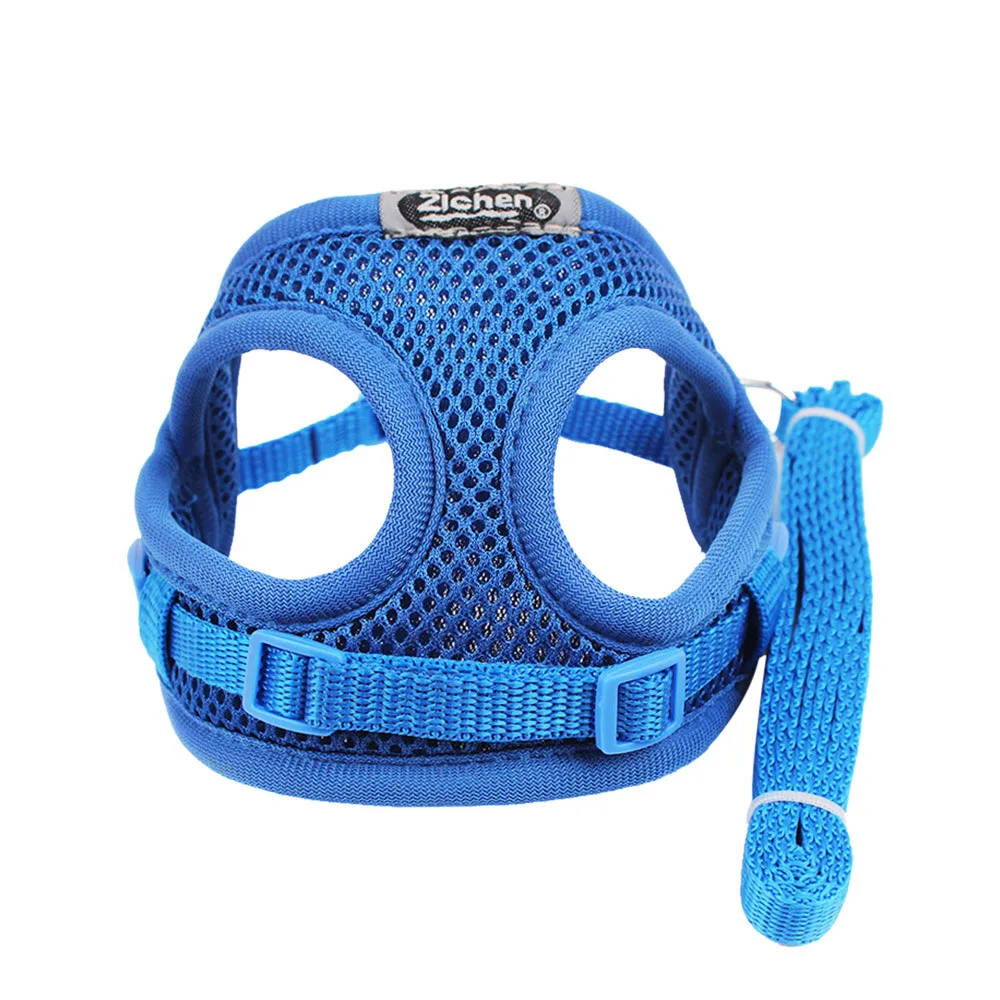 

Adjustable Soft Breathable Dog Cat Control dog Harness Nylon Mesh Vest harness for Pet puppy collar Chest Strap