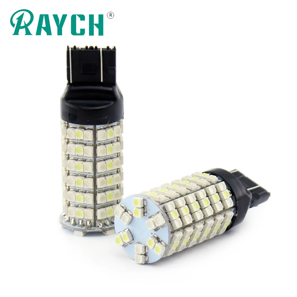 2шт T25 3157 7443 1157 T20 120smd Led двойной цвет для авто автомобилей передний поворотный