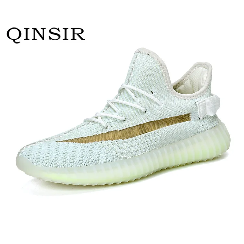 

Summer Men New Fashion Breathable Casual Shoes Flying Weaving Mesh Sneakers Couple Leisure Wild Outdoor Walking air Boost 350 V2
