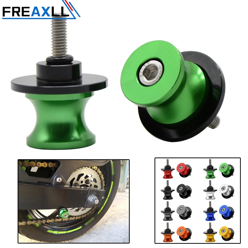 For KAWASAKI Z900 ZX10R ZX6R Z800 8MM Accessories Motorcycle Swingarm Spools Slider CNC Stand Screws Sliders | Автомобили и