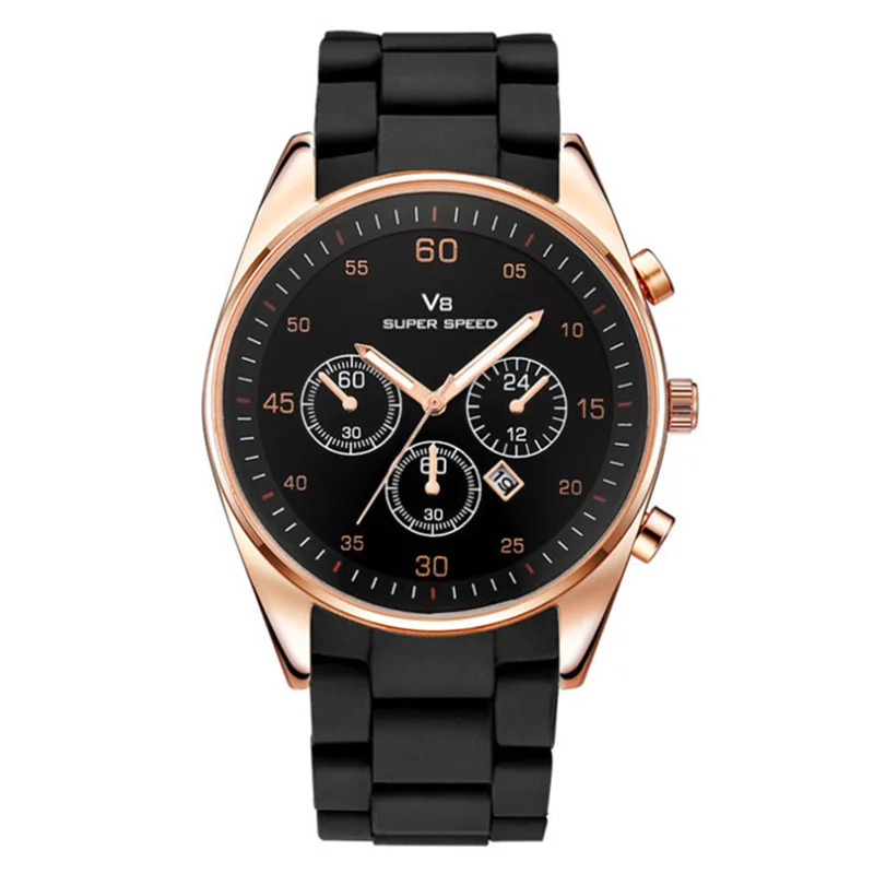 Новое поступление модные силиконовые спортивные мужские часы Топ люксовый бренд кварцевые наручные часы Авто Дата Мужская одежда Reloj Relogio Masculino