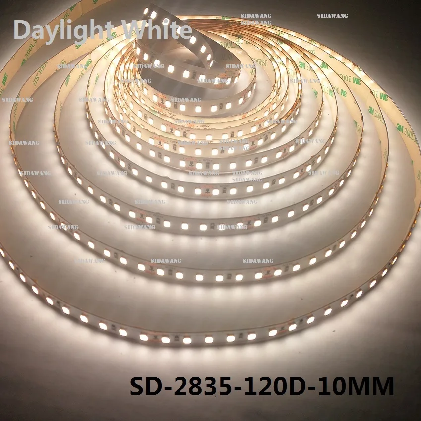 Светодиодная лента CRI &gt 90 + Ra 4000K SMD2835 супер яркая ширина 10 мм 5 метров/катушка DC12/24 В