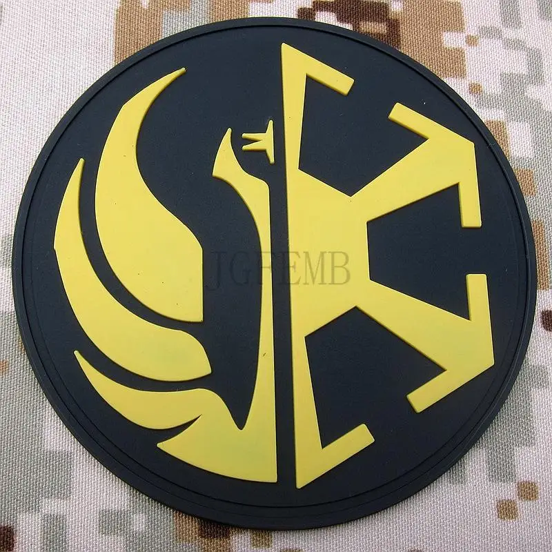 Золото Джедаев Заказ Insignia Старая Республика Логотип 3D ПВХ патч PB1468|the patch|3d pvc
