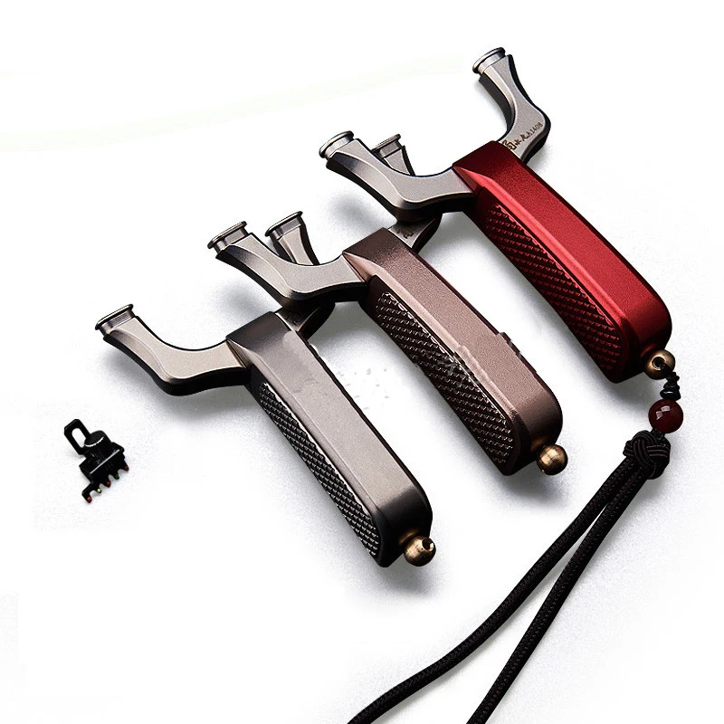 

Outdoor Hunting Slingshot Hunt Accessories Tactical Shooting Stainless Steel Slingshot Natural Latex Rubber Band Bow Catapult
