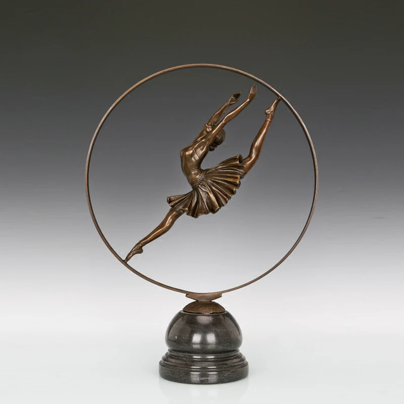 

High Quality handmade bronze ballet figurines girl dancer statue Christmas gifts Home decoration