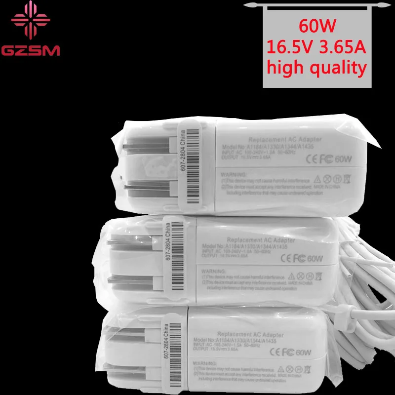 

GZSM New Working MacSafe 60W 16.5V 3.65A power adapter Charger for apple Macbook proA1181 A1184 A1185 A1278 A1342 A1344