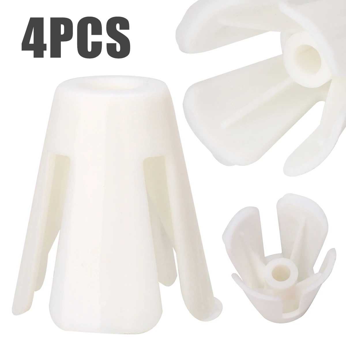 4pcs/Set Thread Spool Cone Holder Durable Sewing Accessories White Plastic Parts for Janome 644D 744D Overlocker Serger Sewing