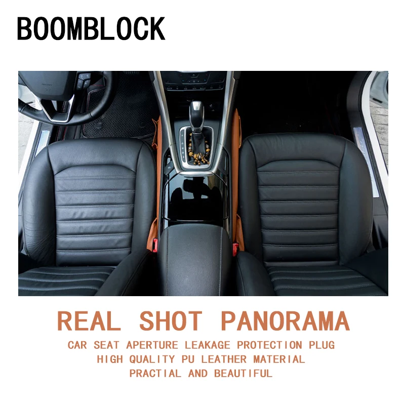 

BOOMBLOCK Car Seat Pad Gap Safety Belt Storage For Audi A4 A3 A6 C6 B7 B8 B5 Q5 Seat Leon Ibiza Skoda Fabia Yeti Superb