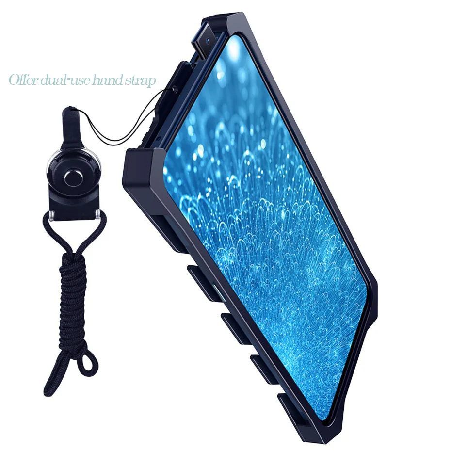 Zimon For Vivo V15 Pro Case Luxury Metal Armor Anti-fall Phone Cover With Dual-Use Hand Strap For Vivo S1 V15 Pro Cover Case