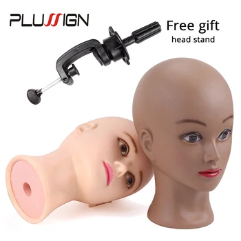 

Afro Bald Wig Block Head With Free Clamp Manikin Head With Stands Plussign 20.5" Big Wig Mannequin Head For Wig Making