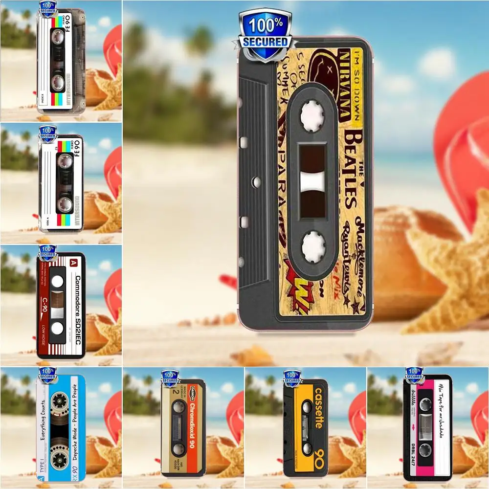 

Vintage Art Cassette Audio Camera Painting For Samsung Galaxy Note 5 8 9 S3 S4 S5 S6 S7 S8 S9 S10 mini Edge Plus Lite