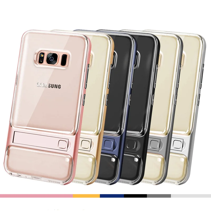 ITEUU PC ТПУ чехол с подставкой для Samsung Galaxy S8 Plus чехлы мягкий ударопрочный S8Plus|case for