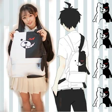 Japón Anime Dangan Ronpa Danganronpa Monokuma Mujeres Lindas Mochila Bandolera Escuela Kawaii 3D Oso Mochila Mochila con Pie