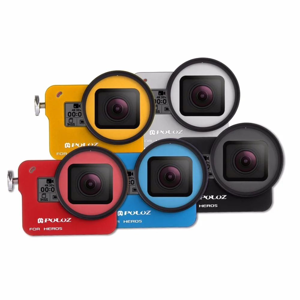 

High quality Action cameras accessories Aluminum alloy protective cage Frame case with lens cover +UV Filter for Gopro Hero 5