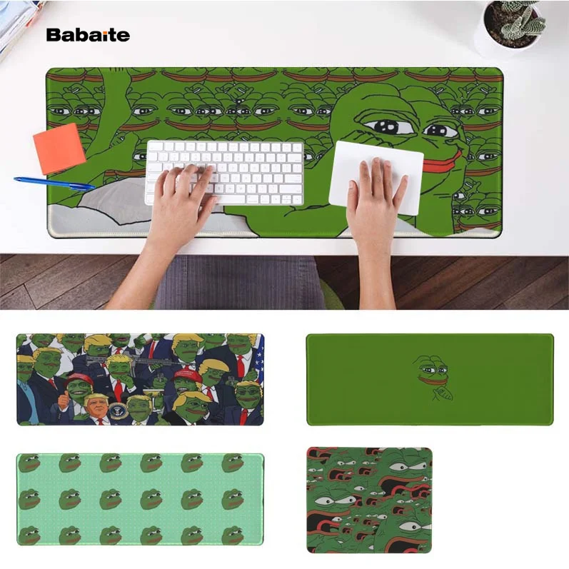 Babaite New Designs pepe meme Office Mice Gamer Soft Mouse Pad Rubber PC Computer Gaming mousepad