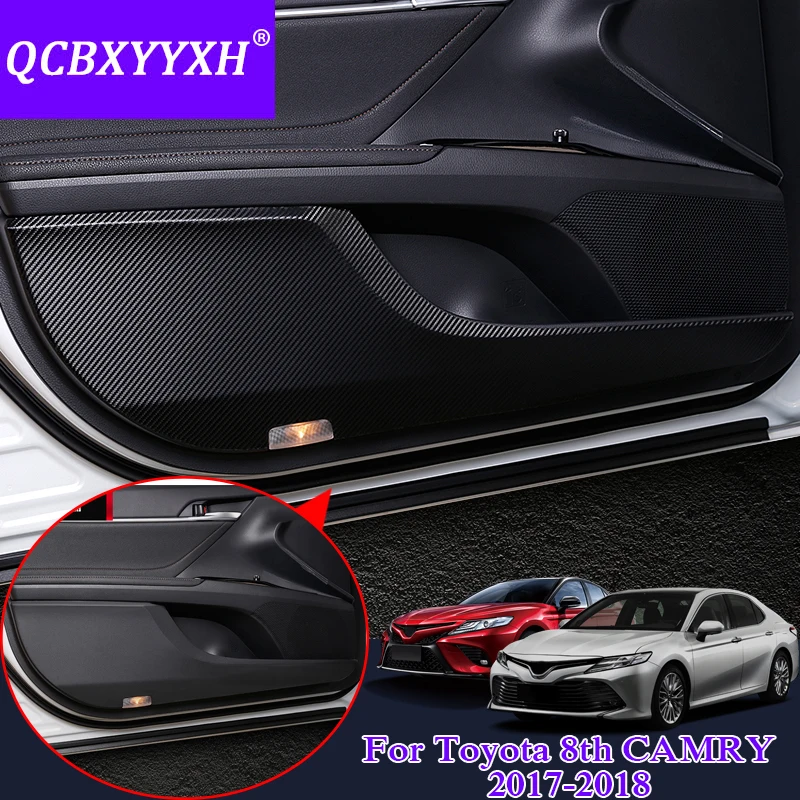 QCBXYYXH для Toyota 8th Camry автомобильный Стайлинг протектор боковой кромки защитная накладка защита от ударов двери коврики крышка