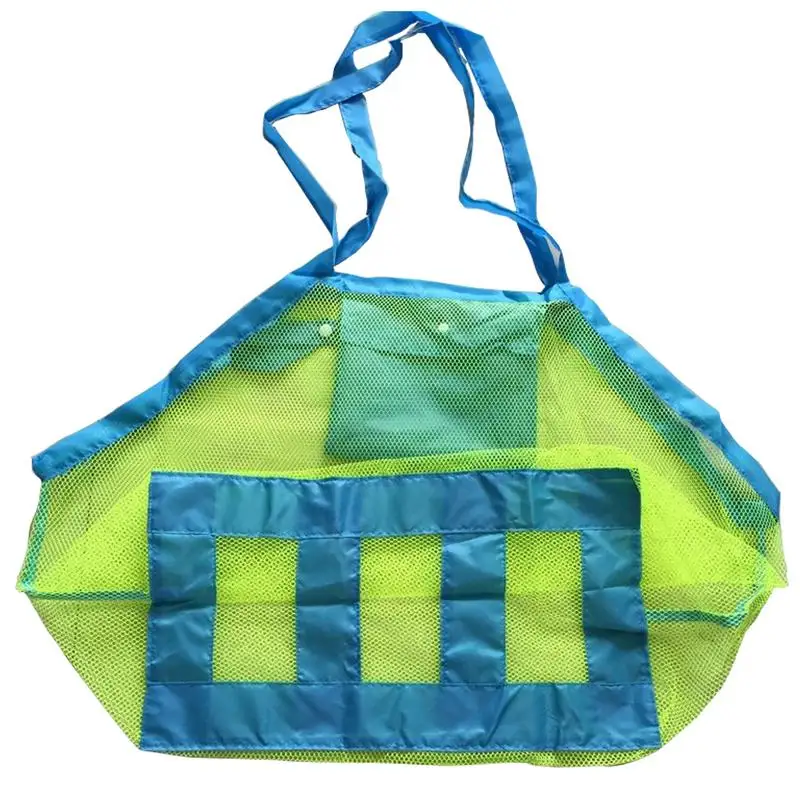Aurora гаджеты большая пляжная сумка в сеточку открытый детские пляжные игрушки быстрая сумка для хранения песок инструмент для дноуглубления разное сетчатый мешок для хранения - Цвет: Green Large