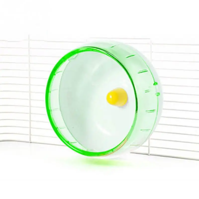 Pet Sport Jogging Wheel Skid Resistance Silent Running For Hamster Durable Plastic - Цвет: Green
