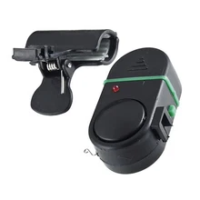 Портативный светодио дный Свет Электронный рыба клюет удар Звук Набат легко установить светодио дный оповещения Clip-On удочка полюс снасти#926