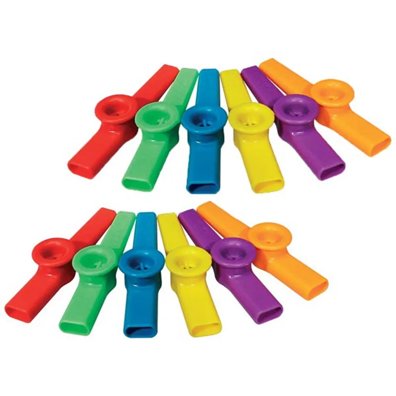 2Pcs/Set Plastic Kazoo 6Color Wind Instrument Kazoo Instrument Gift