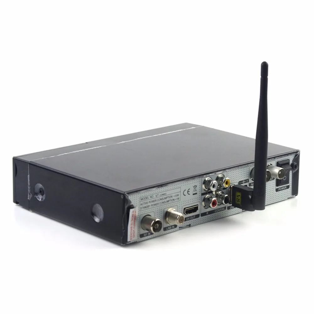 Для FREESAT V8 цифровой спутниковый ресивер wifi с антенной работает для Freesat V7 V8 серии и других FTA телеприставка