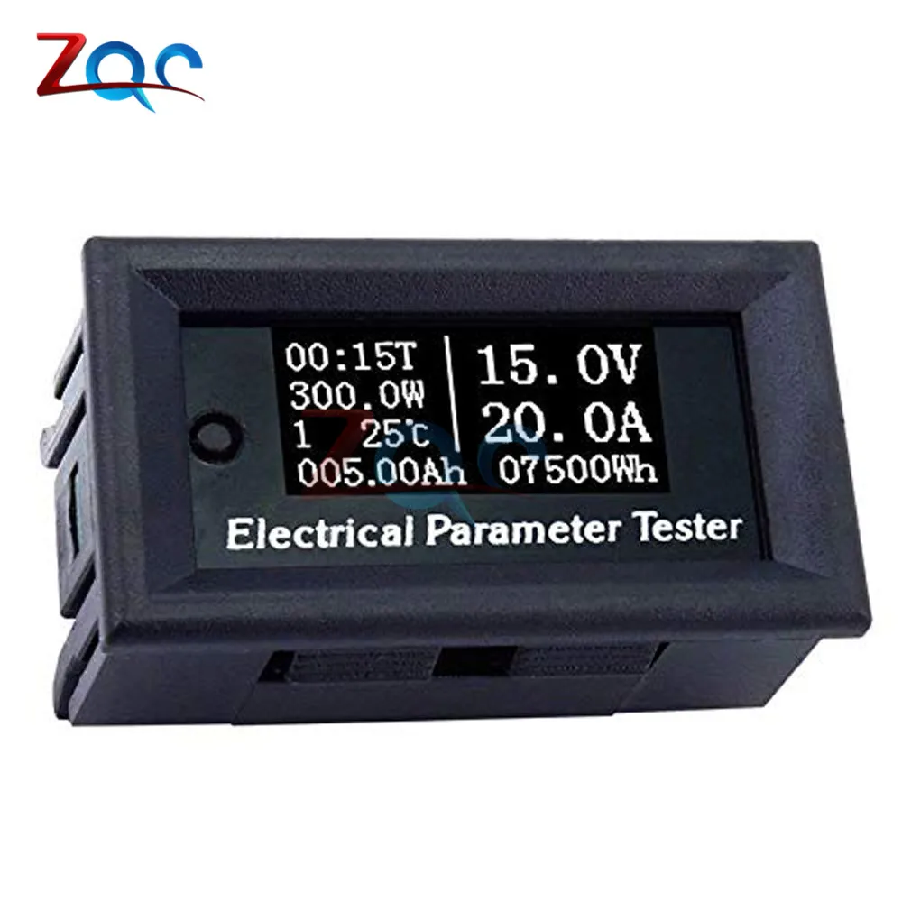 33V 10A 3A 7in1 OLED Многофункциональный тестер напряжения тока температуры Емкость